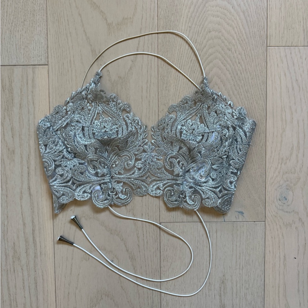 Lilipearl London Silver Lace Bralette